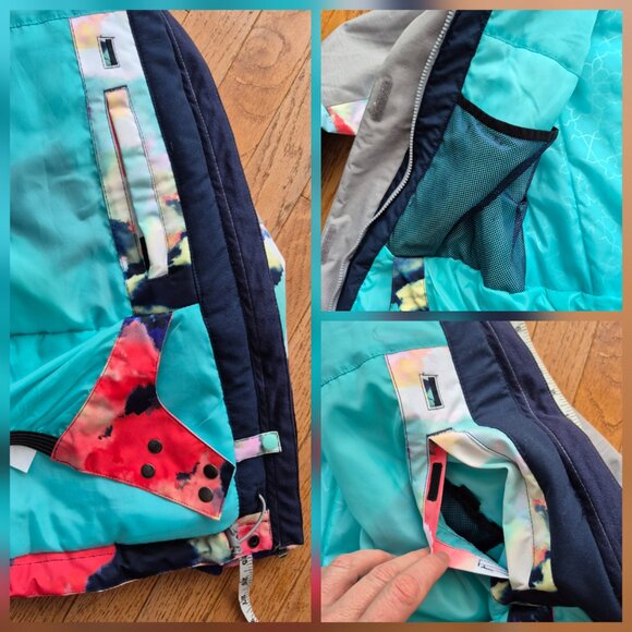 ROXY Jetty Block JK Snowboard Jacket Coat Medium - Picture 15 of 16